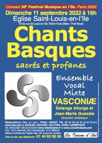 L'Ensemble vocal basque Vasconiae en concert