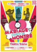 Affiche Mariage contre la montre - Théâtre Trévise