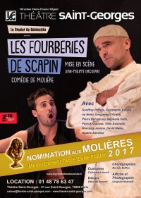 Affiche Les fourberies de Scapin - Mise en scène Jean-Philippe Daguerre