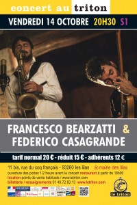 Francesco Bearzatti et Federico Casagrande au Triton