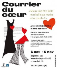 Affiche Courrier du coeur - Théâtre de Nesle