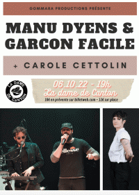 Garçon facile, Manu Dyens et Carole Cettolin en concert