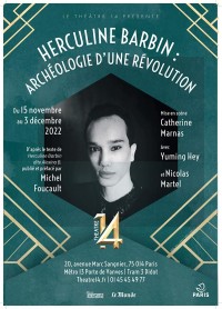 Affiche Herculine Barbin : Archéologie d'une révolution - Théâtre 14