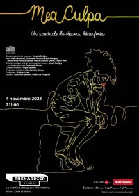 Affiche Mea Culpa - Théâtre Thénardier