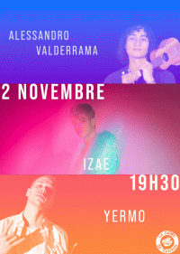 Affiche concert Alessandro Valderrama - IZAE - Yermo