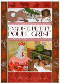 Affiche Exquise Petite Poule grise - Atelier de la Bonne Graine