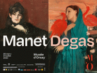 Affiche de l'exposition Manet / Degas au Musée d'Orsay