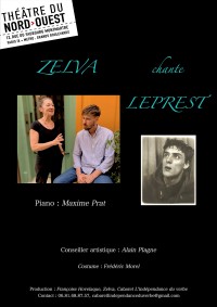 Affiche - Zelva chante Leprest (Théâtre du Nord Ouest)