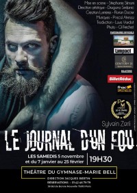 Affiche Le Journal d'un fou - Théâtre du Gymnase