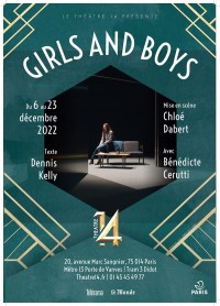 Affiche Girls and Boys - Théâtre 14