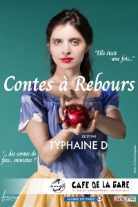 Affiche Typhaine D - Contes à Rebours - Café de la Gare