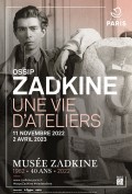 Affiche de l'exposition "Ossip Zadkine, une vie d'ateliers"