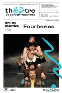 Affiche Fourberies - Théâtre de Corbeil-Essonnes