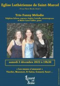 Le Trio Fanny Mélodie en concert