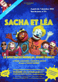 Affiche Sacha et Léa - Théâtre du Gymnase	