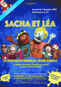 Affiche Sacha et Léa - Théâtre du Gymnase	