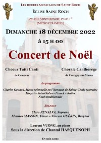 Le Chœur Tutti Canti et la Chorale Canthorège en concert