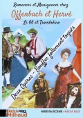 Affiche Romances et Manigances chez Offenbach et Hervé - Théâtre Darius Milhaud