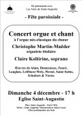 Claire Koltirine et Christophe Martin-Maëder en concert