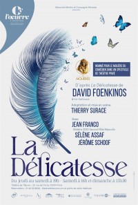 Affiche La Délicatesse - Théâtre de l'Œuvre