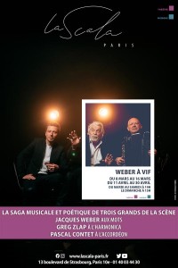 Affiche Weber à vif - La Scala Paris