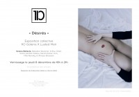 Affiche de l'exposition "Désirés, de la représentation érotique des hommes" à la Galerie 110