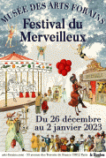 Affiche du Festival du Merveilleux 2022, Musée des Arts Forains