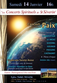 Concert pour la paix - Affiche