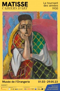 Affihe de l'exposition "Matisse. Cahiers d’art, le tournant des années 30" 