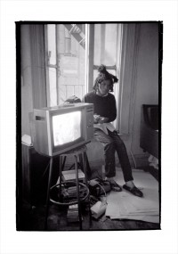 Jean-Michel Basquiat dans son studio sur Crosby Street, New York, 1983
