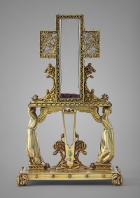 Placide Poussielgue-Rusand d’après Eugène Viollet-le-Duc, Reliquaire du clou et du bois de la crois, Trésor de Notre-Dame de Paris 