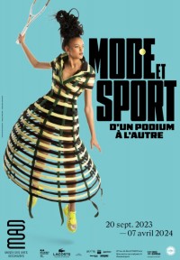 Affiche de l'exposition Mode et sport au Musée des Arts Décoratifs