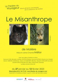 Affiche Le Misanthrope - Théâtre du Voyageur
