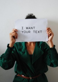 Affiche I Want Your Text #8 - Carte blanche aux éditions Espace 34 - Gare au Théâtre