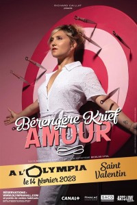 Affiche Bérengère Krief : Amour - L'Olympia