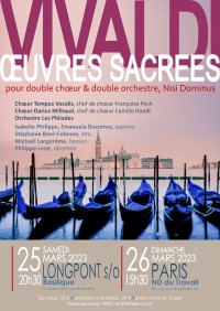 L'Orchestre Les Pléiades, Chœur Darius Milhaud et Chœur Tempus Vocalis en concert