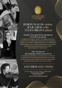 Byron Wallis, Julie Gros et Yulia Orlova en concert