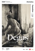 Affiche de l'exposition Degas en noir et blanc au Musée de la BnF