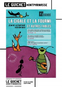 Affiche La Cigale et la Fourmi  et autres fables de La Fontaine - Guichet-Montparnasse