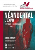 Flyer Néandertal, l'expo au Musée archéologique du Val d'Oise