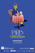 Affiche pour « Paris, capitale de la gastronomie, du Moyen Age à nos jours » à la Conciergerie de Paris 