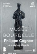 Affiche de l'exposition Philippe Cognée, La peinture d'après au Musée Bourdelle