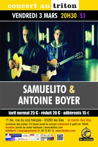 Samuelito et Antoine Boyer au Triton