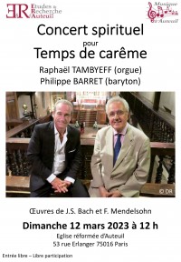 Philippe Barret et Raphaël Tambyeff en concert