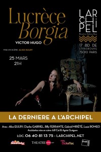 Affiche Lucrèce Borgia - L'Archipel