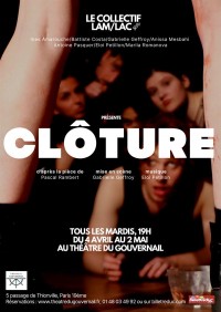 Affiche Clôture - Théâtre du Gouvernail