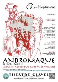 Affiche Andromaque - Théâtre Clavel