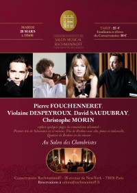 Pierre Fouchenneret, Violaine Despeyroux, David Saudubray et Christophe Morin en concert