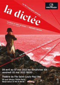 Affiche La Dictée - Théâtre de l'Île Saint-Louis