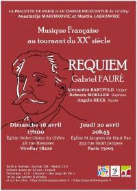 Fauré : Requiem - Affiche